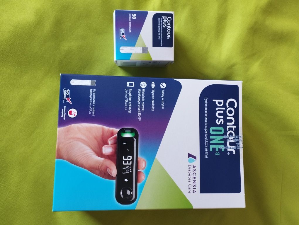 Glukometr contour plus one + 50 pasków