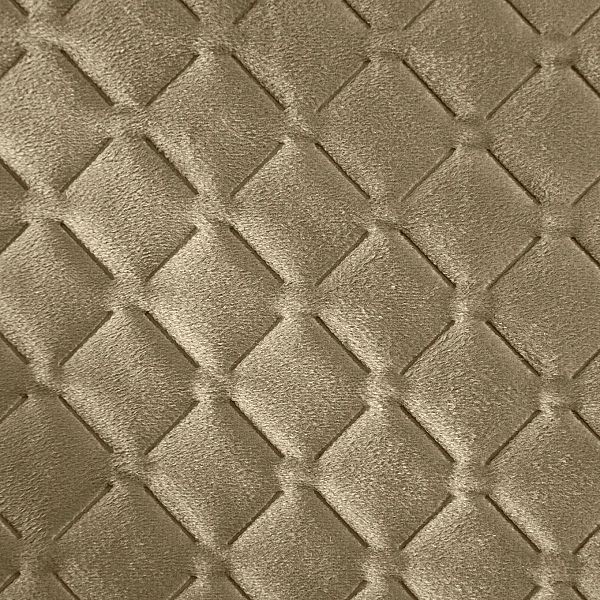 Narzuta 200x220 na łóżko sofę kanapę WELUROWA pikowana Dimon Beżowa