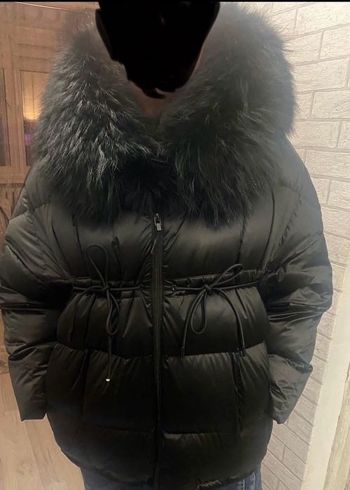 Kurtka puchowa roz.S oversize czarna