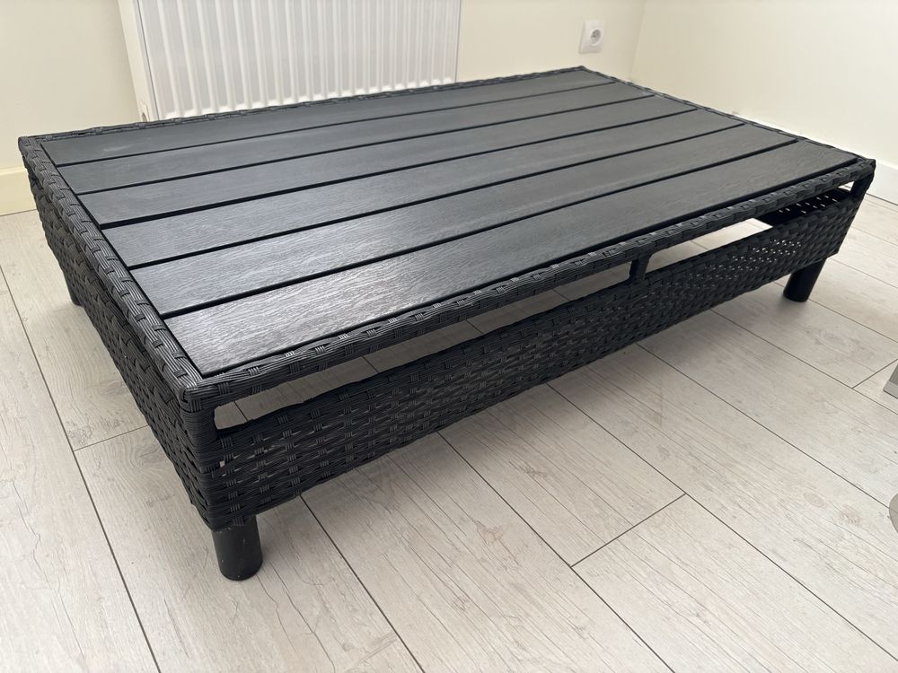 Stolik kawowy ogrodowy 1100x650x160 Jysk technorattan technoratan
