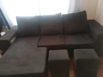 Sofa 3 lugares com chaise long