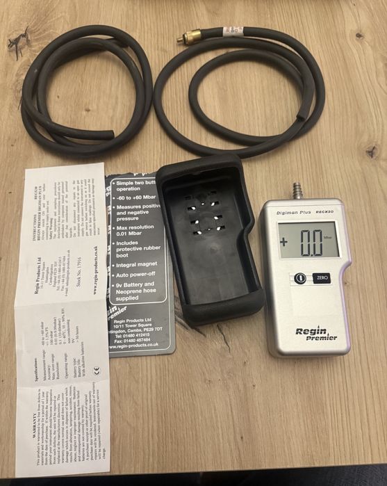 Miernik cisnienia i szczelnosci gazu Regin