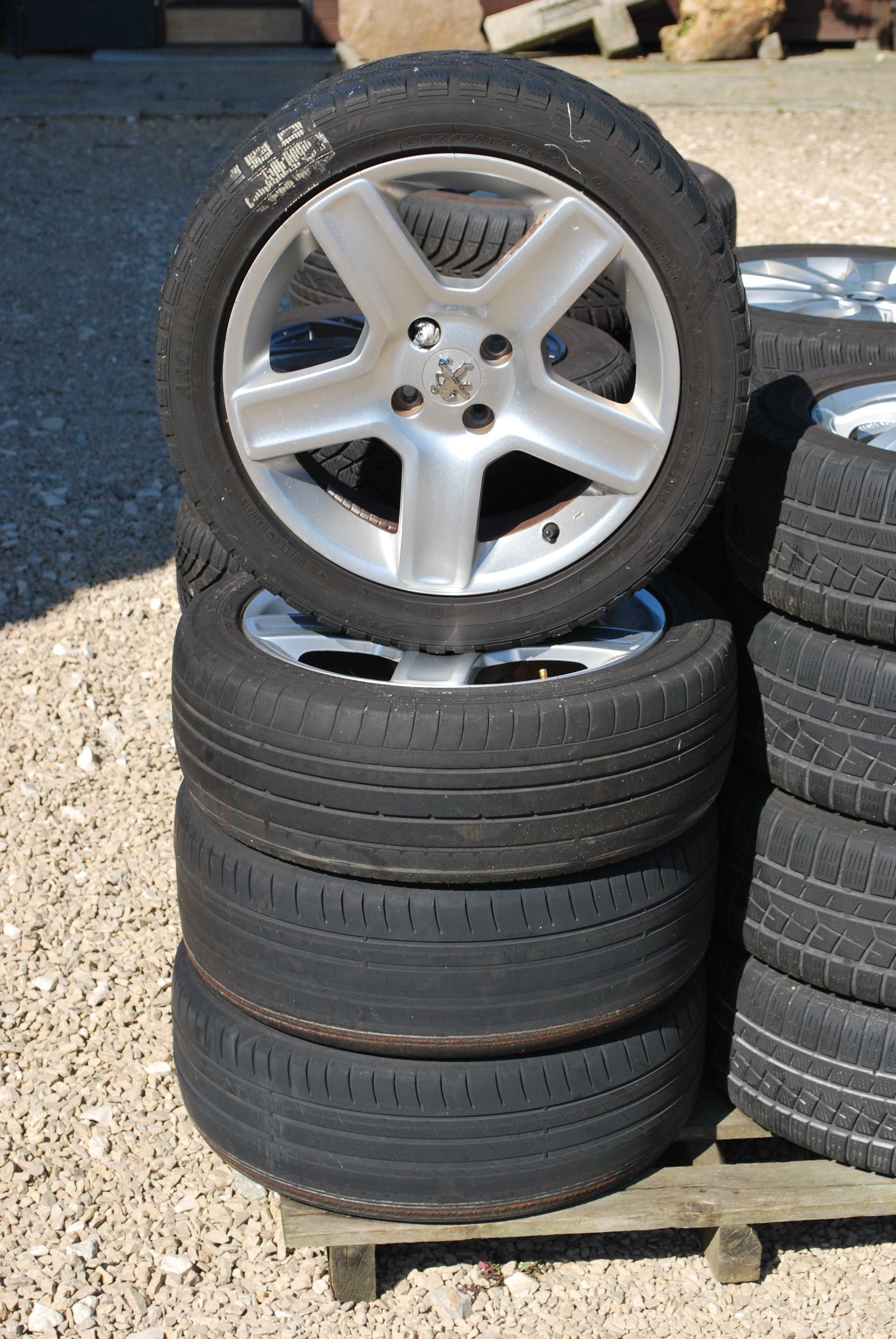 Koła 205/50 R17 4x108 Alufelgi + opony Peugeot 307 , 308 , 3008