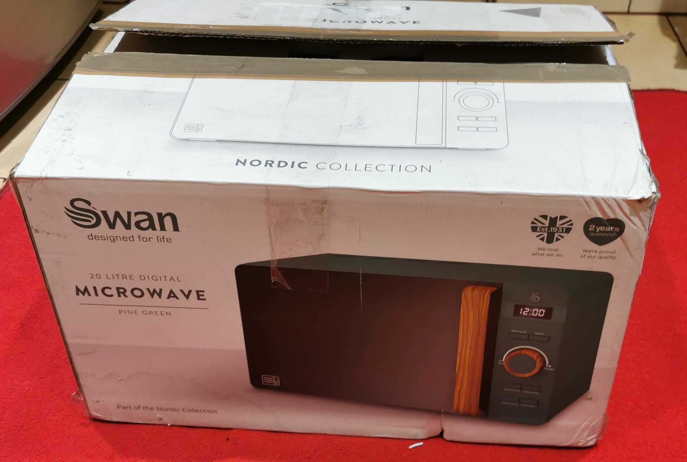 mikrofalówka kuchenka mikrofalowa swan nordic 800W