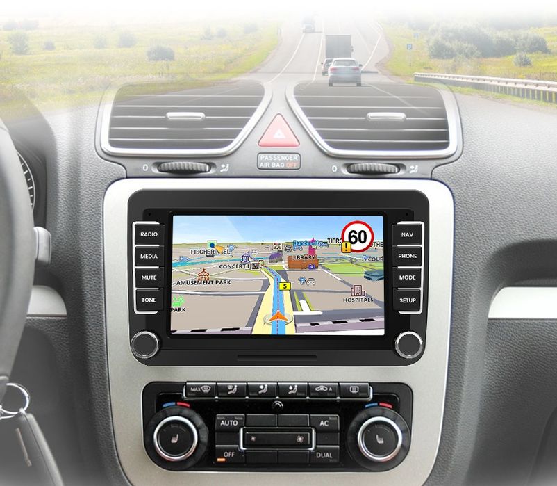 Rádio Android Volkswagen Seat Skoda CARPLAY WIFI GPS BT Canbus NOVO