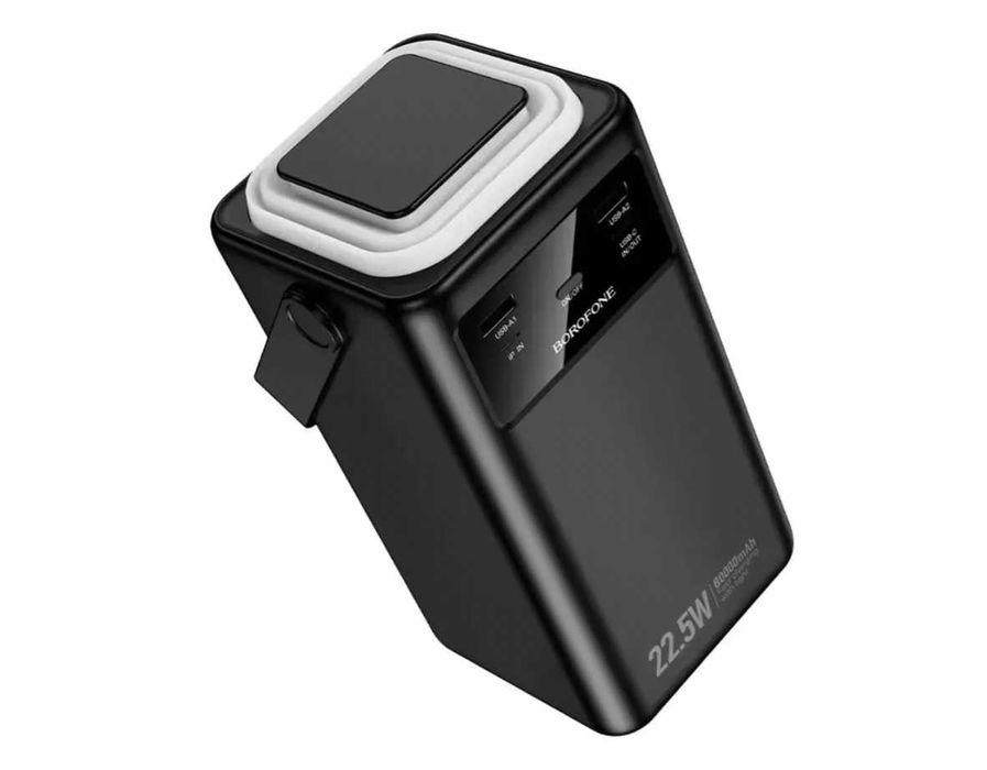 Павербанк BOROFONE BJ65 22.5W 30000mAh з кабелями, ліхтариком