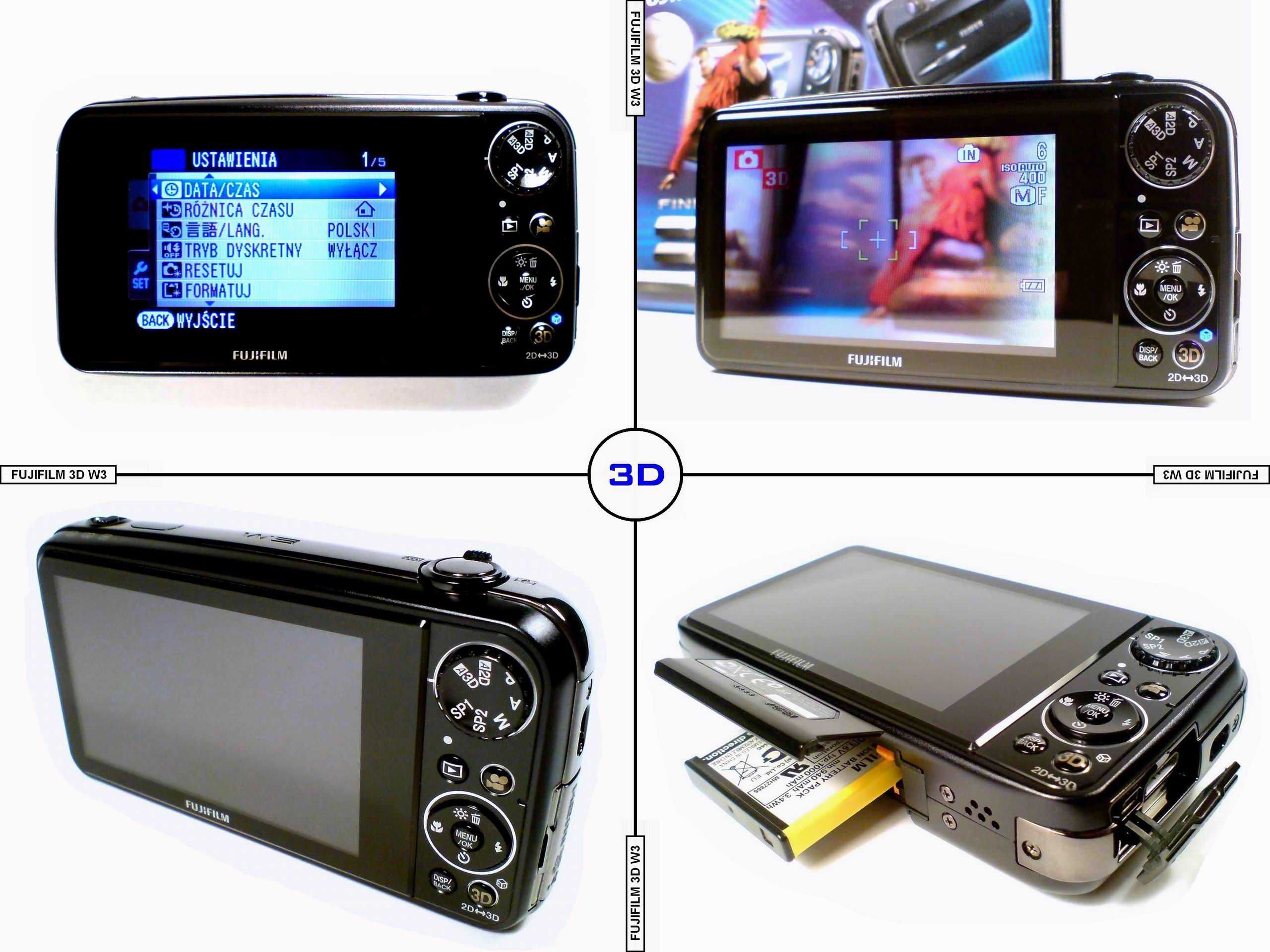 Zestaw 3D - LG 65UB980V+ FUJIFILM 3D W3 + LG 3D HR925S + dodatki