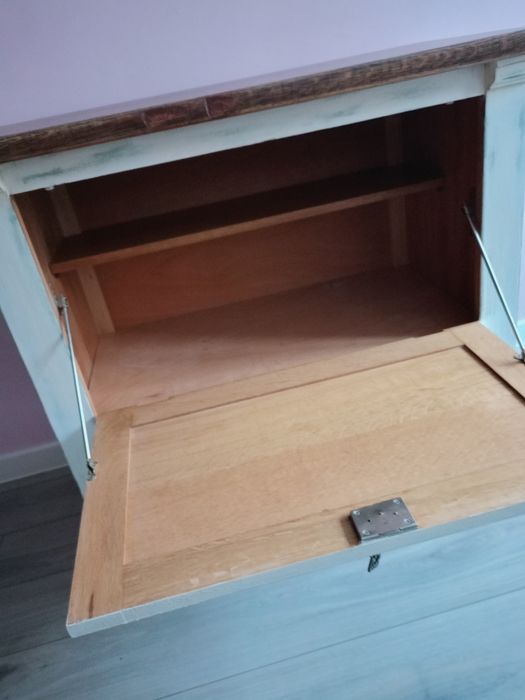 Komoda PRL barek odnowiony biały