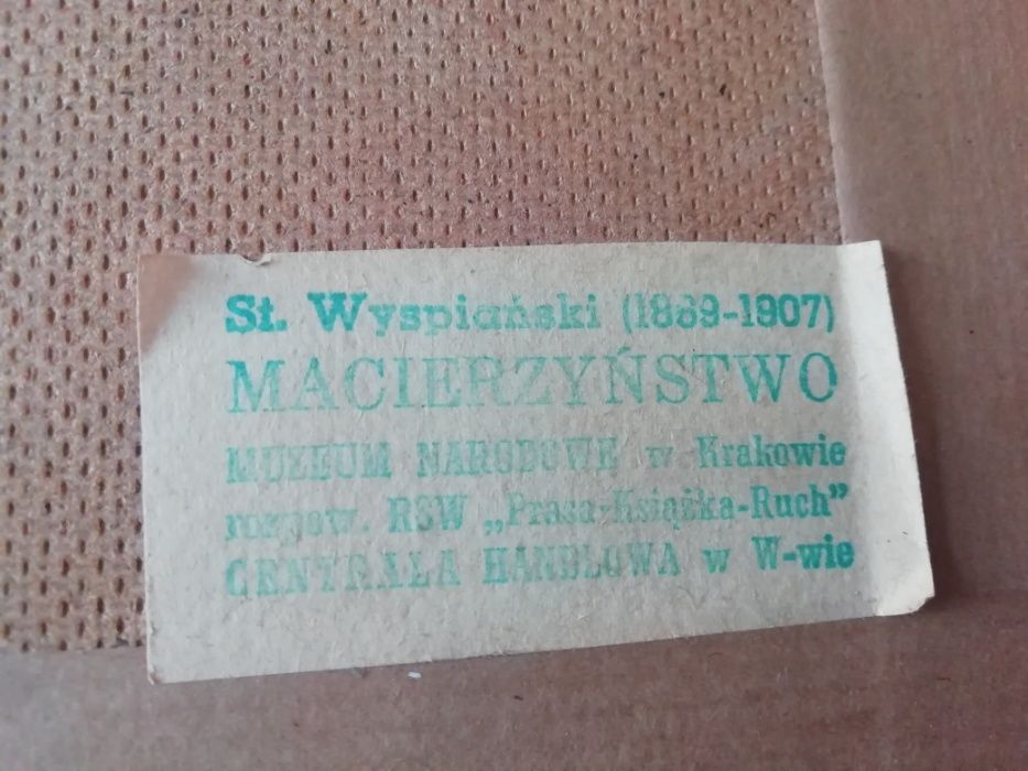 Obraz "Macierzyństwo" Wyspiański