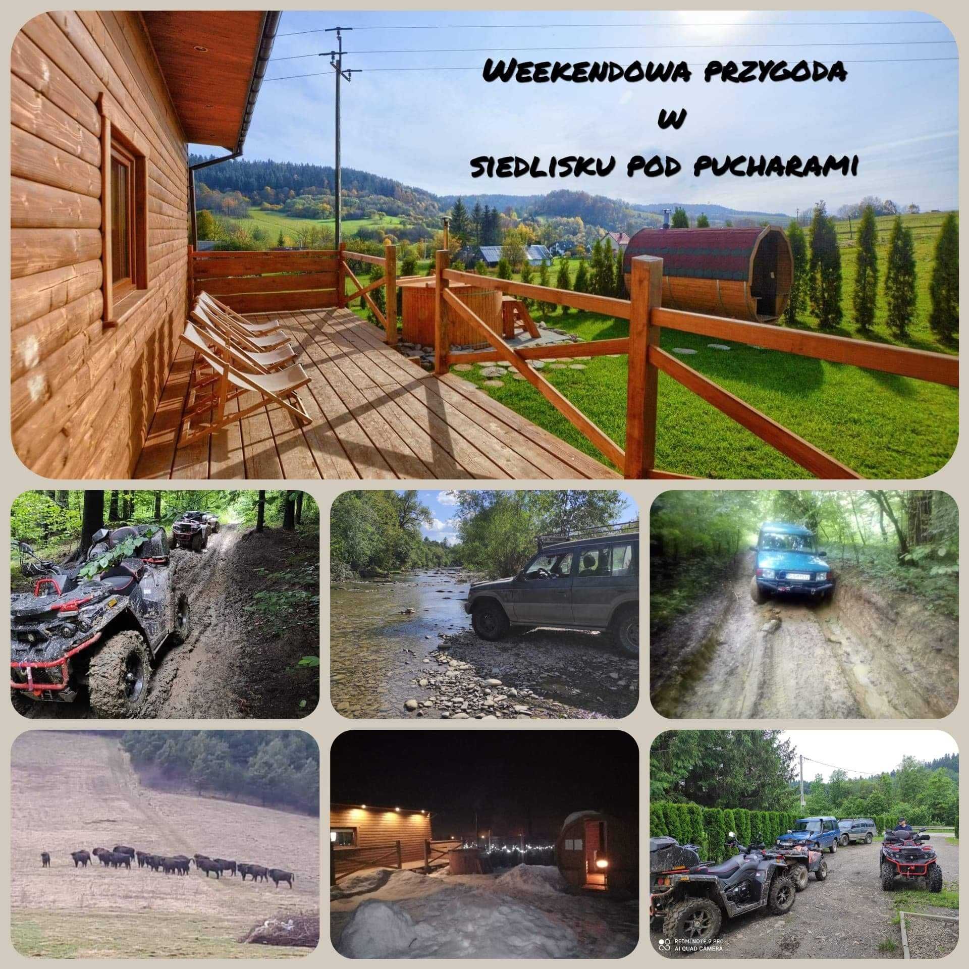 19-21.04 Domek z Prywatnym Mini Spa BIESZCZADY Siedlisko Pod Pucharami