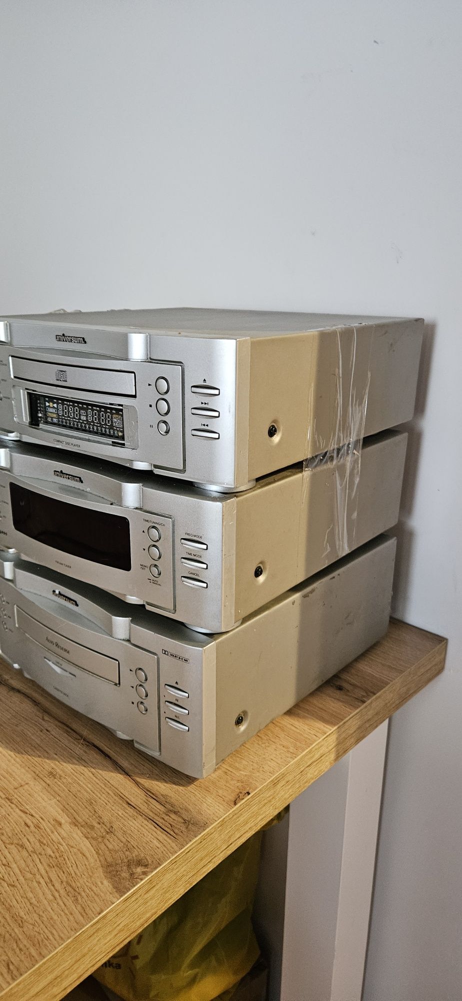 Mini wieza Uniwersum segmenty cd tape i tuner
