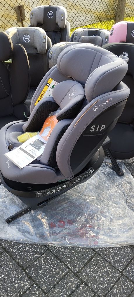 Nowy fotelik samochodowy ISOFIX obrotowy Coletto testy sklep NW