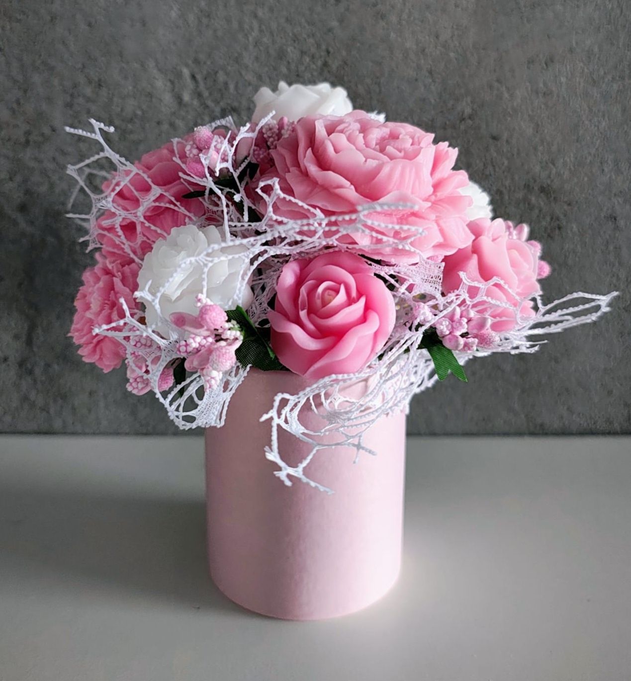 2x Mydlany FlowerBox, bukiet mydlany 100% handmade