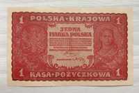 Banknot 1 marka polska 1919r.