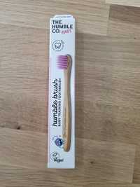 Escova de dentes bambu bebe rosa