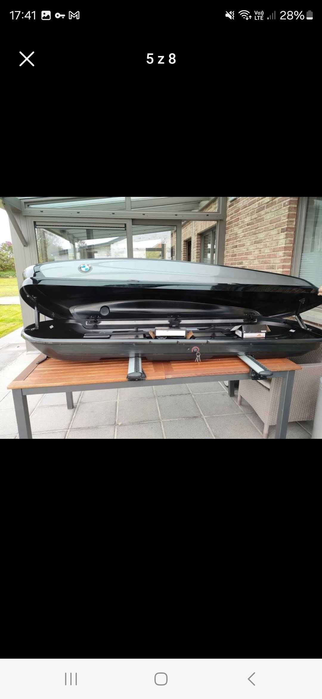 Bagażnik dachowy BMW 520, czarny