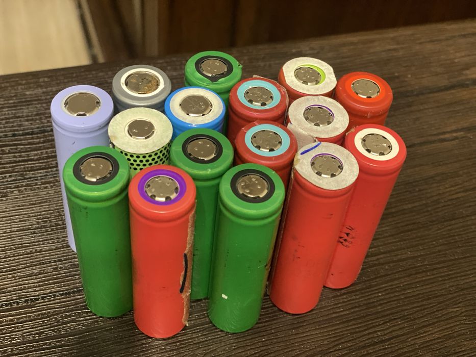 Акумуляторні батареї 18650 від батарей ноутбука 20 штук