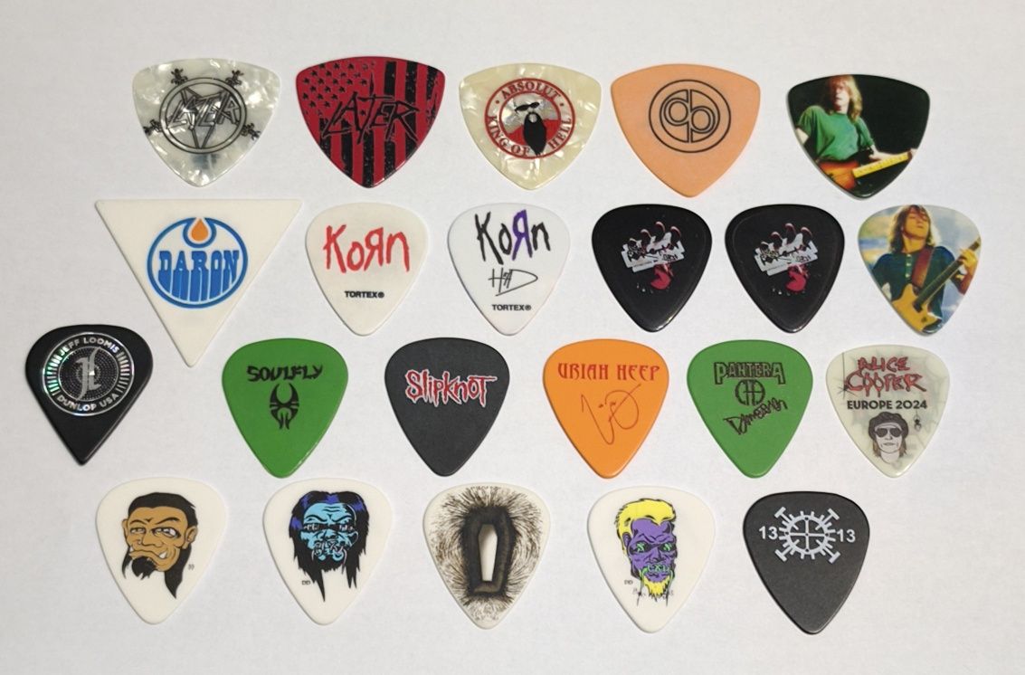 Медиаторы Judas Priest. Slayer. Metallica. Korn. Pantera. Slipknot.