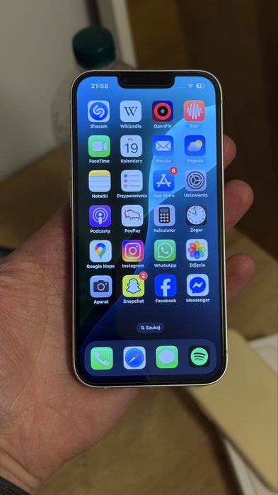 Telefon Apple iPhone 13 biały 128gb idealny