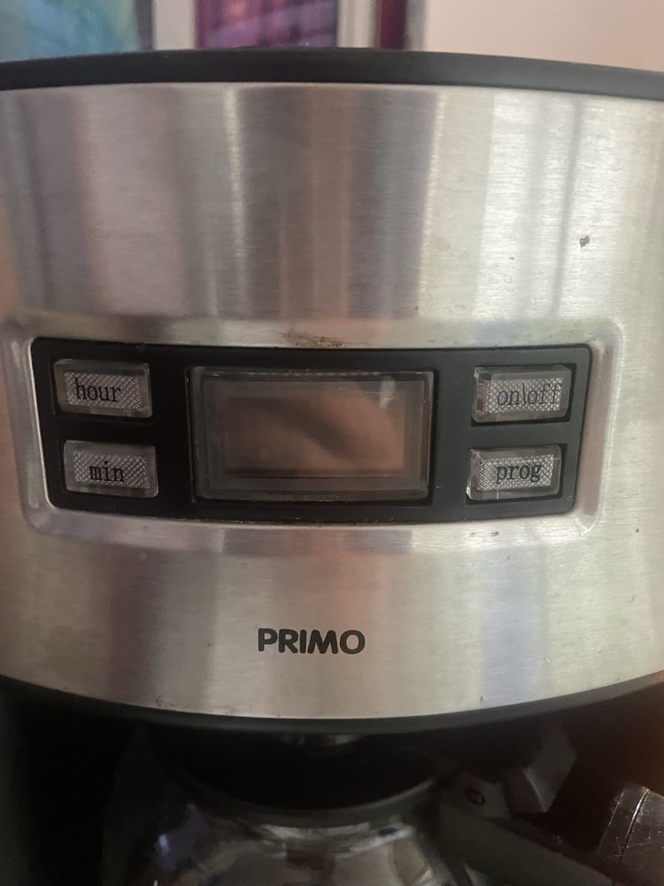 Cafeteira de filtro Primo com temporizador e visor digital