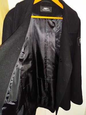 Стильный черный теплый бушлат пальто в морском стиле.
Размер 52, XXL