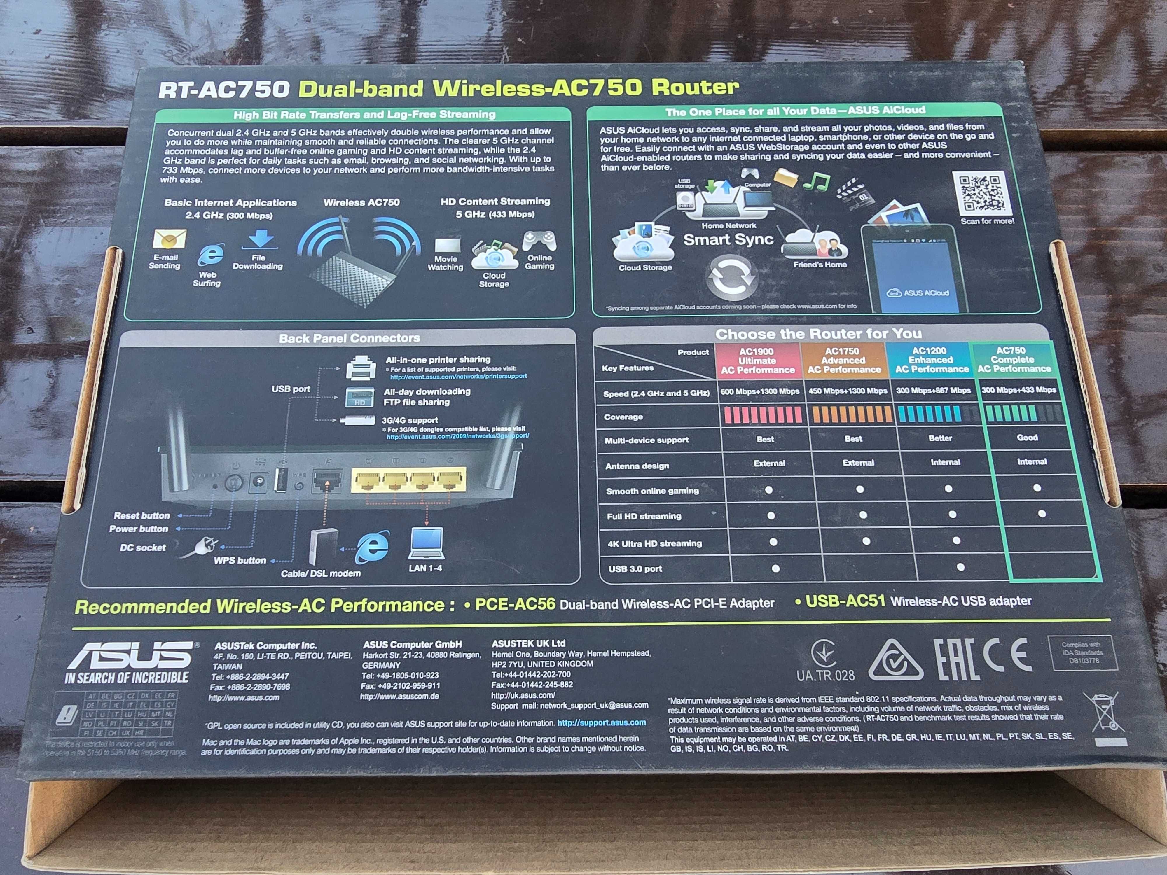 Router ASUS RT-AC750 i Wzmacniacz ASUS RP-N12