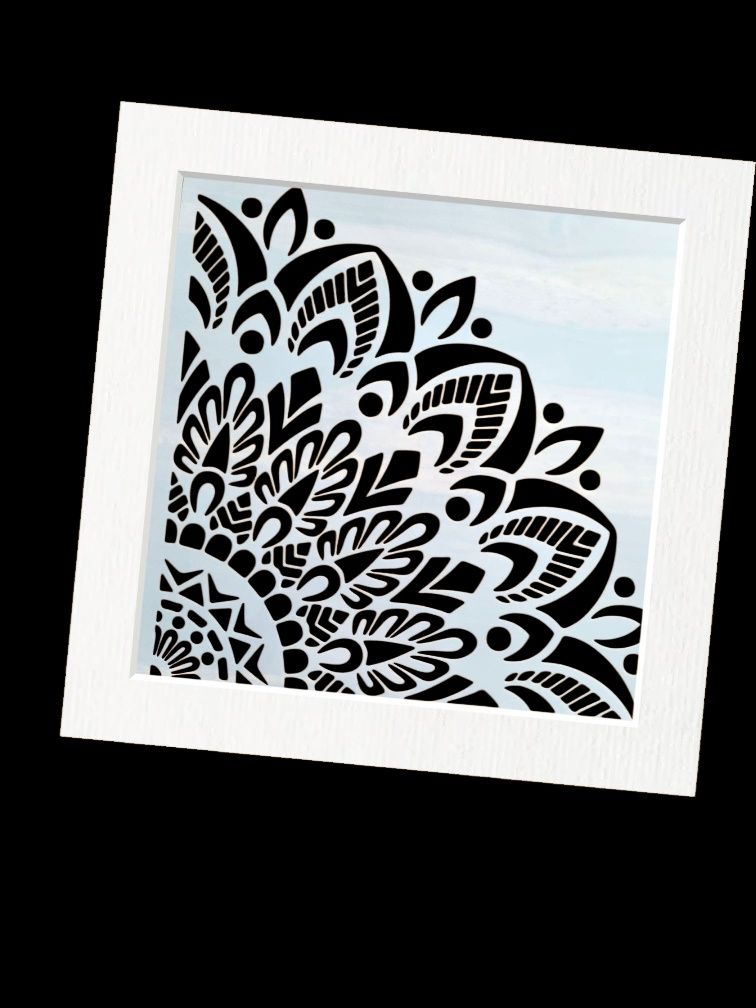 Szablon Mandala (wzór 70x70cm szablon 35x35cm ) malarski, DIY - Nowy