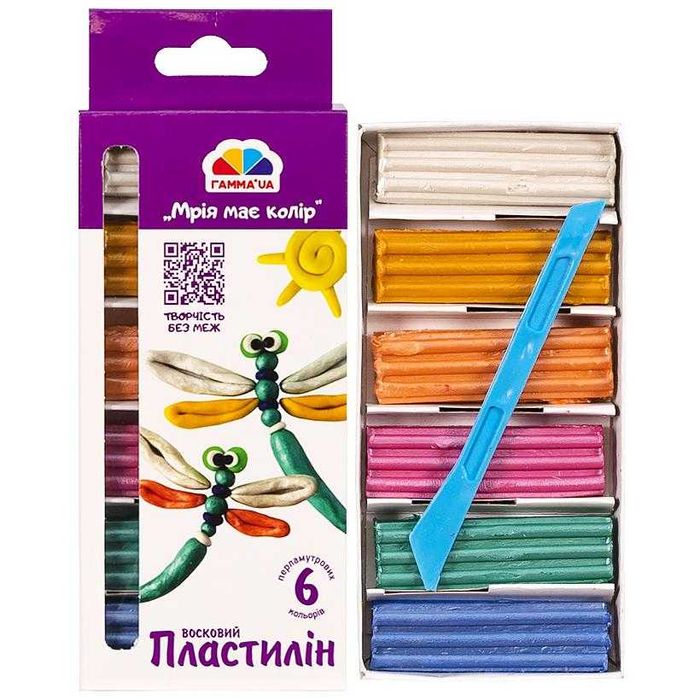 Пластилин "Захоплення" 6, 8 , 10 цветов, "Гамма" - РАЗНЫЕ