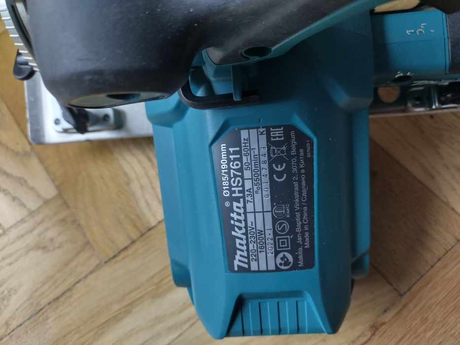 Piła Pilarka tarczowa MAKITA HS7611 NOWA 1600W 230V 190/30mm