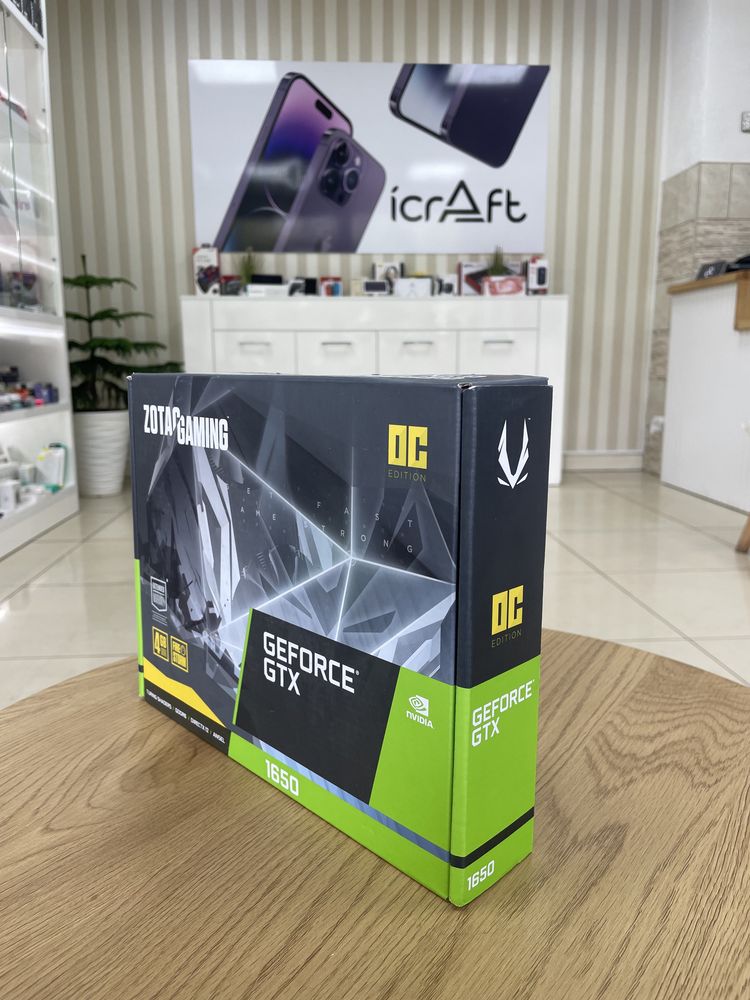Відеокарта Zotac GAMING GeForce GTX 1650 OC (ZT-T16520F-10L)