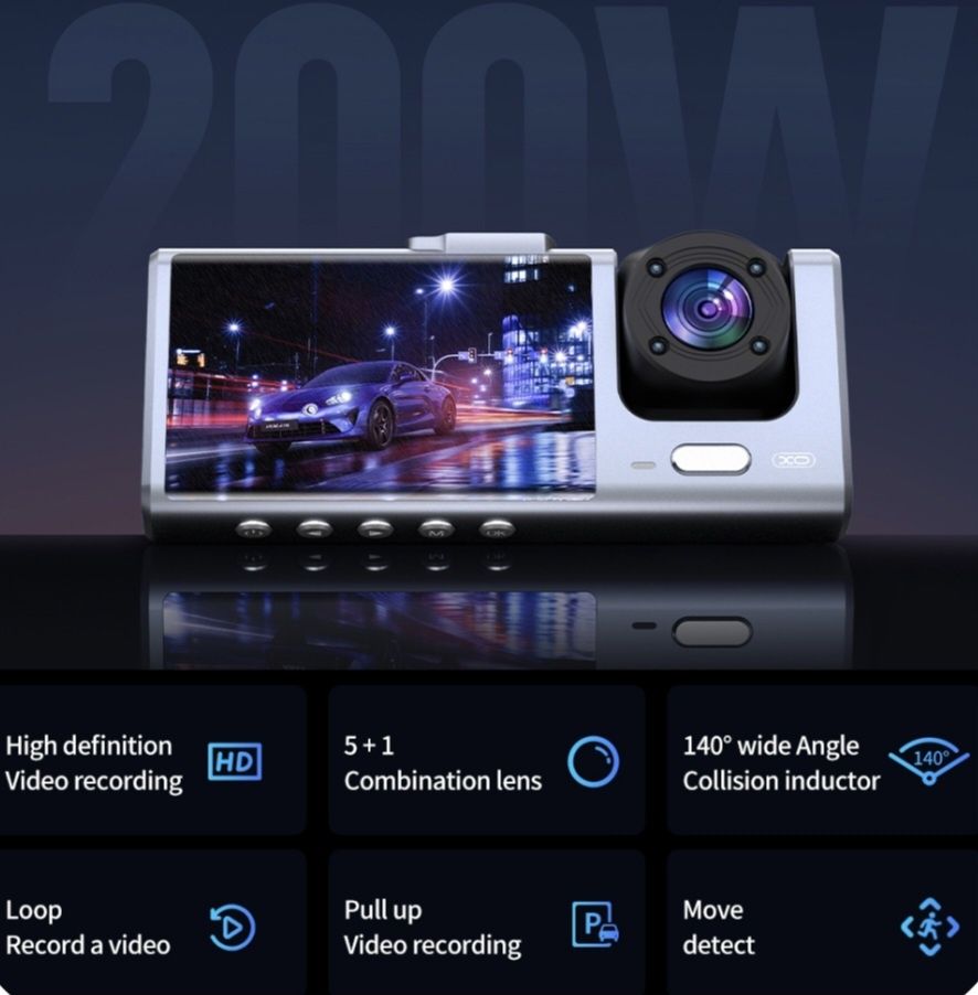 Rejestrator samochodowy przyd FULLHD