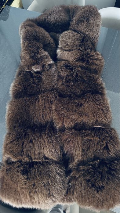 Kamizelka futro lis S