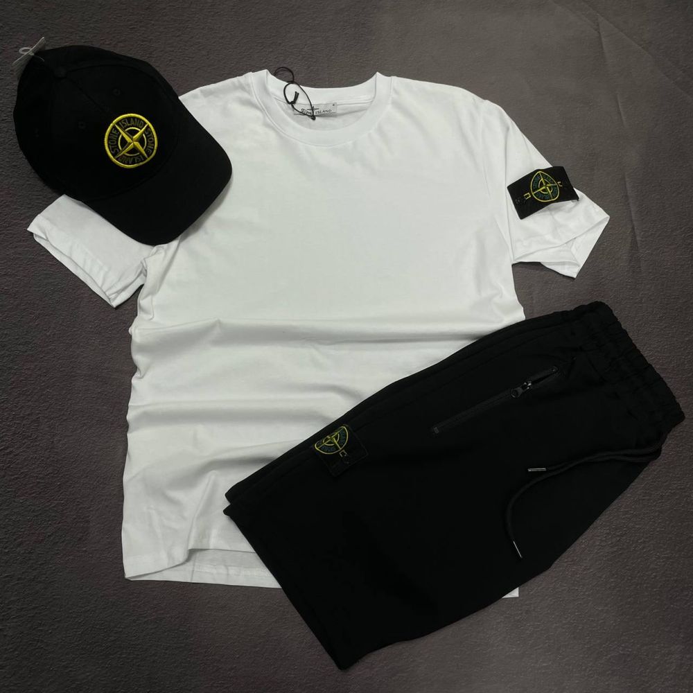 NEW SEASON! Базовий чоловічий костюм двійка Stone Island на весну/літо