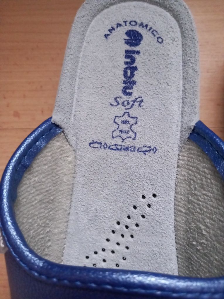 Klapki Inblu niebieskie