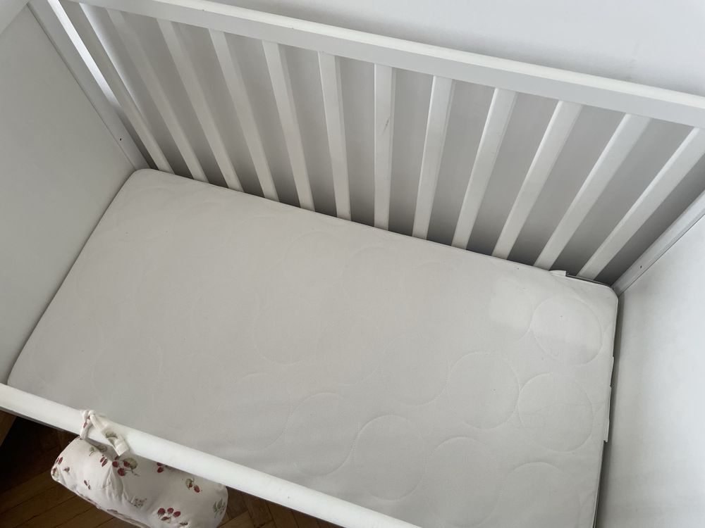 Łóżeczko Ikea Sundvik 120x60 białe Łóżko dla dziecka