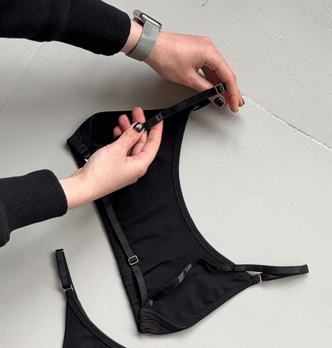 Хлопковый топ без косточек с чашками, s-m