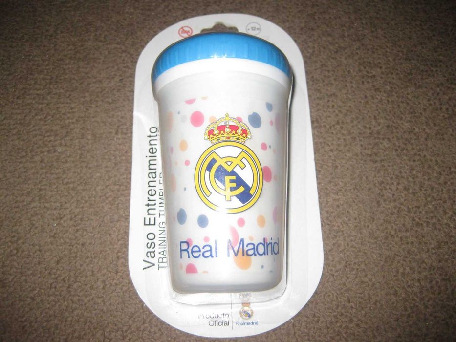 Copo e Porta Chupetas para Bebé/Criança do Real Madrid/Embalados!