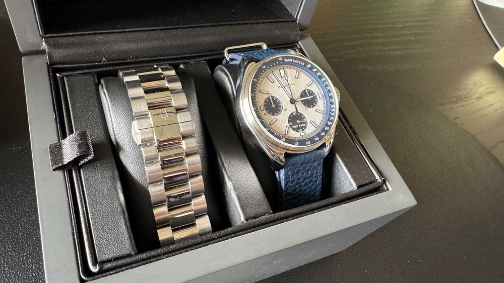 Zegarek Bulova Lunar Pilot 98K112 – Chrono, Panda , 2 paski, Jak NOWY