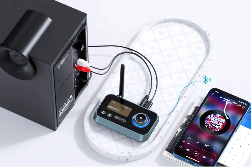 Bluetooth-передавач-приймач Soomfon 3-в-1 Bluetooth 5.0 Audio Adapter