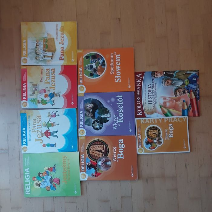 Religia dla dzieci podręczniki klasa 0-2 i 5-7 - cena za całość 8 szt.