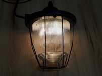 Piękna Lampa Oprawa Przemysłowa Loft PRL Po Renowacji