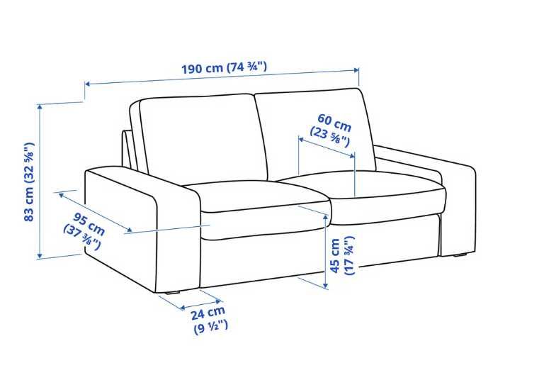 Sofá 2 lugares, Tibbleby bege/cinzento