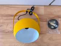 Lampa SEMANHUA wisząca żółta 20x27cm metalowa E27 industrialna Loftowa