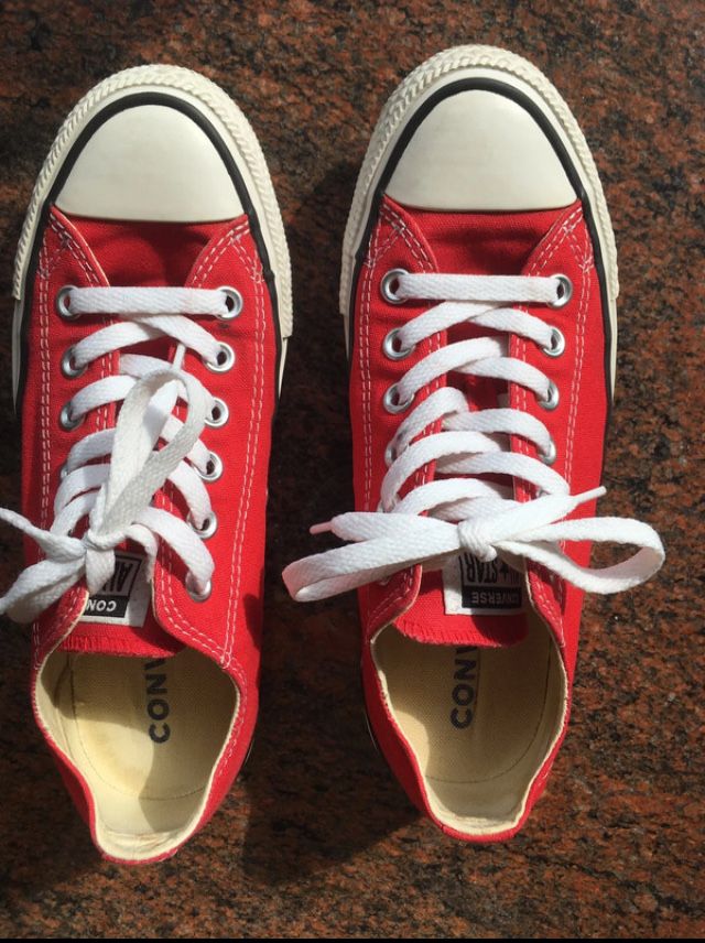 Trampki converse 37.5 czerwone niskie jak nowe