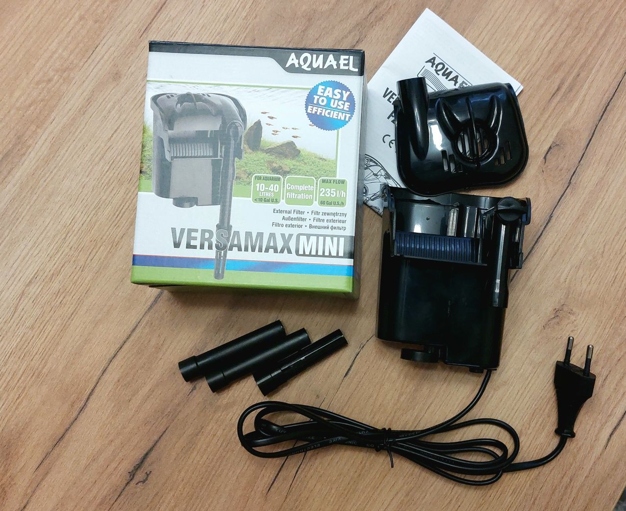 Zestaw akwarystyczny Aquael NOWY – filtr, UV, wkłady, świetlówka  led