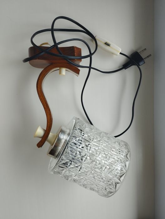 Ссср лампа бра, люстра скляна, вінтаж