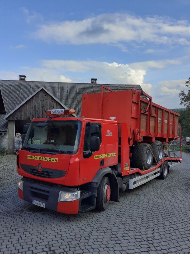 Pomoc drogowa Transport ciągników, koparek oraz innych maszyn