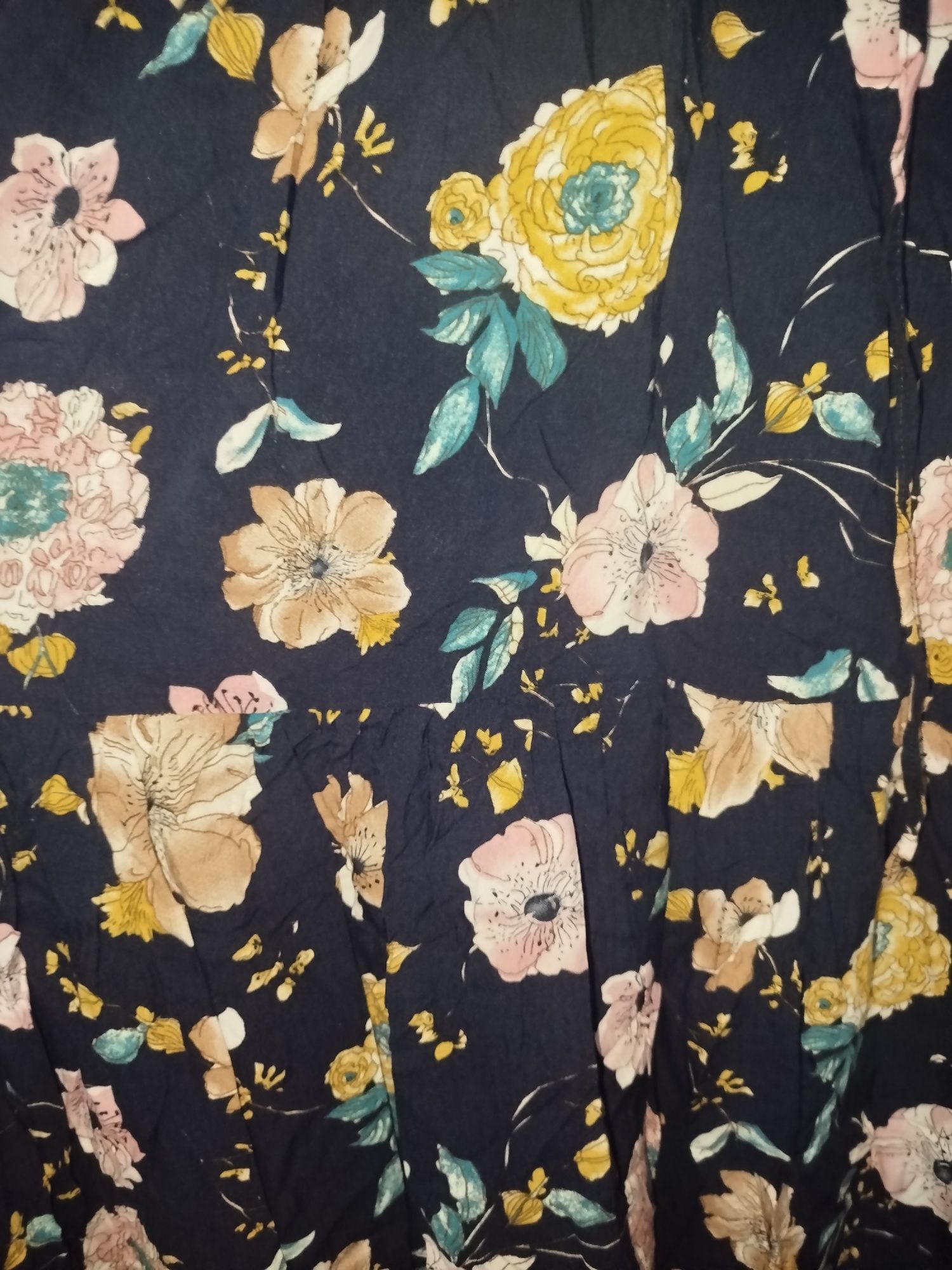 Vestido azul floral
