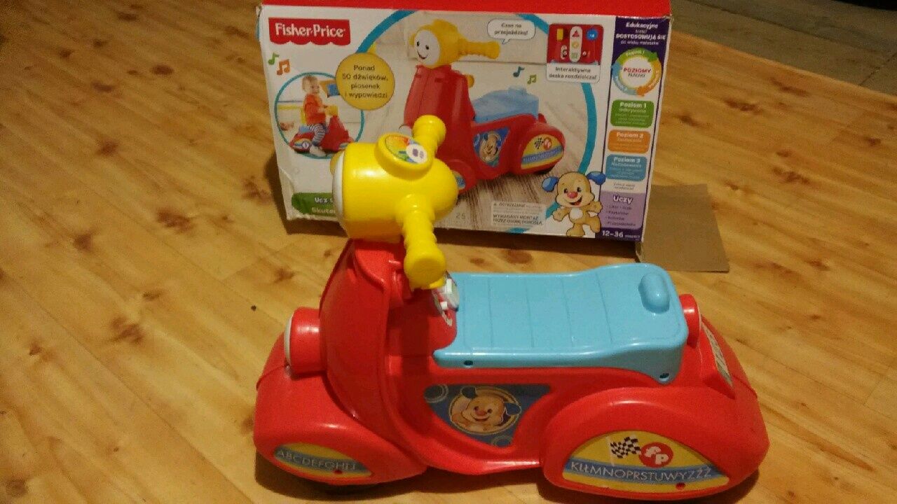 Jeździk skuter pchacz interaktywny Fisher Price