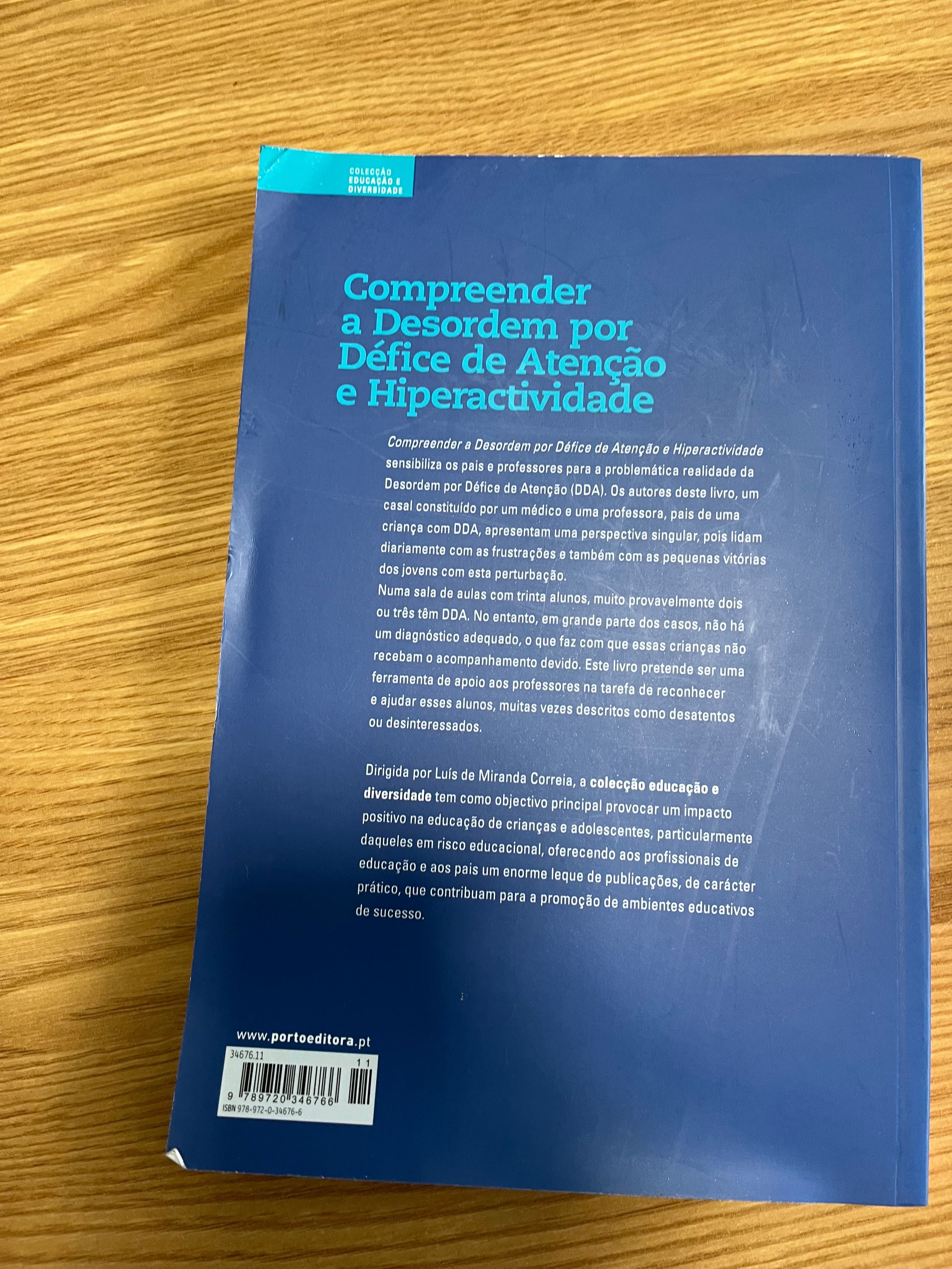 Livro compreender a desordem por défice de atenção e hiperactividade